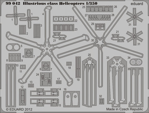 Eduard Details 1/350- Illustrious Class Helicopters