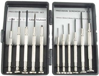 Excel Tools Screwdriver Set: 6 flat 3 Phillips, Awl & Magnet w/Swivel Handles (Plastic Case)