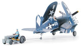 Tamiya Aircraft 1/48 F4U1D Corsair w/Moto Tug Kit