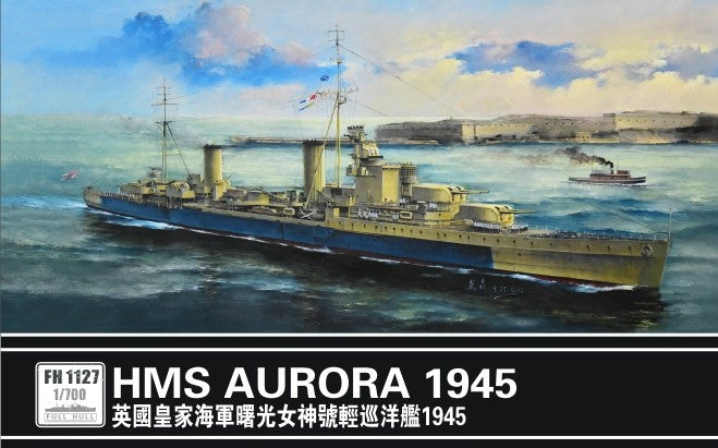 Flyhawk Model Ships 1/700 HMS Aurora Light Cruiser 1945 (Full Hull) Kit