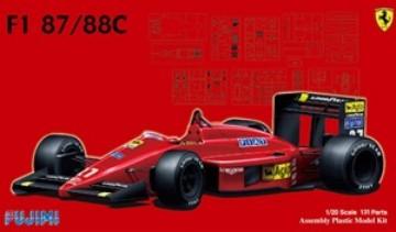 Fujimi Car Models 1/20 Ferrari F1 87/88C Race Car Kit