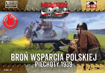 First To Fight 1/72 WWII Polish Infantry Support Weapons w/15 Crew Kit