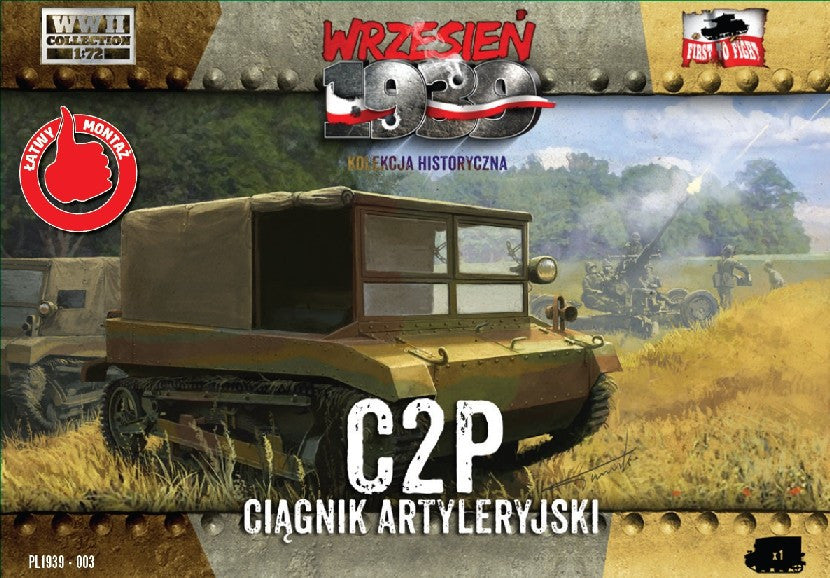 First To Fight 1/72 C2P Polish Light Artillery Tractor Kit