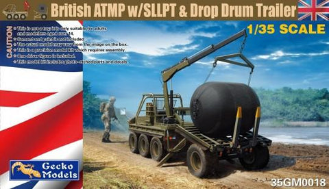 Gecko 1/35 British ATMP Vehicle w/SLLPT & Drop Drum Trailer Kit