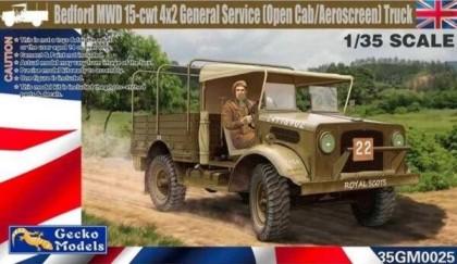 Gecko 1/35 Bedford MWD 15ct 4x2 General Service Truck Open Cab Kit