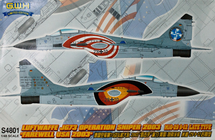 Lion Roar Aircraft 1/48 MiG-29 9-12 Fulcrum A (Late) 'Farewell USA 2003' Kit