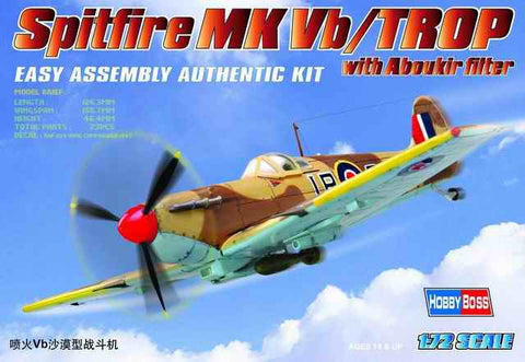 Hobby Boss Aircraft 1/72 Spitfire Mk.Vb Trop 224wc Kit