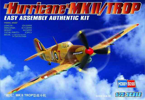 Hobby Boss Aircraft 1/72 Hurricane Mk.II/TROP Kit