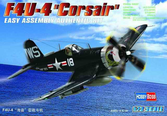 Hobby Boss Aircraft 1/72 F-4U-4 Corsair Kit