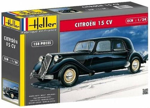 Heller Model Cars 1/24 Citroen 15CV 4-Door Sedan Car (Re-Issue) Kit