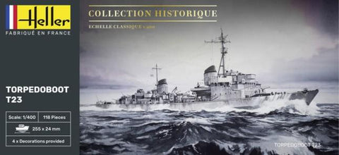 Heller Ships 1/400 T23 Torpedo Boat Kit