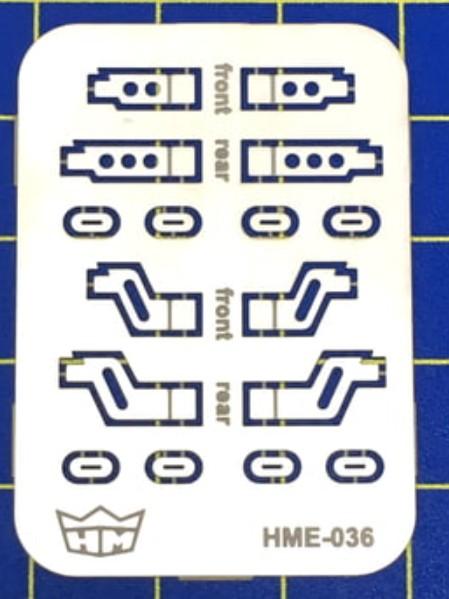 Highlight Model Studio 1/24-1/25 VW Beetle Bumper Front & Rear Brackets for TAM (2 Different Designs)