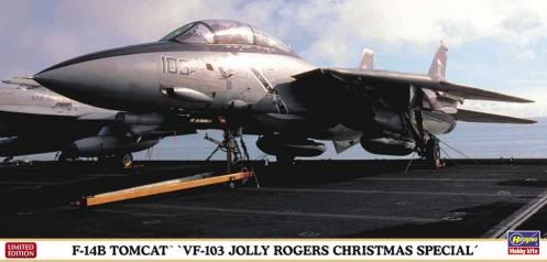 Hasegawa Aircraft 1/72 F14B Tomcat VF103 Jolly Rogers Christmas Special Fighter (Ltd Edition) Kit