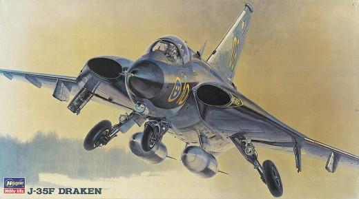 Hasegawa Aircraft 1/72 J35F Draken Aircraft Kit