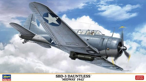 Hasegawa Aircraft1/48 SBD3 Dauntless Midway 1942 Bomber (Ltd Edition) Kit
