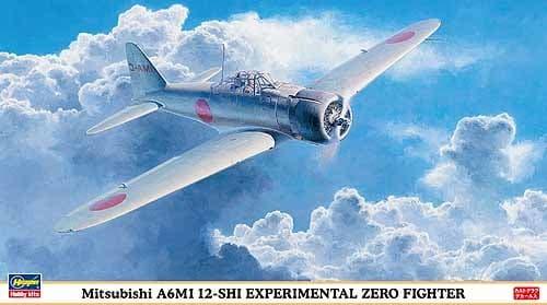 Hasegawa Aircraft 1/48 Mitsubishi A6M1 12SHI Experimental Zero Fighter (Re-Issue) Kit