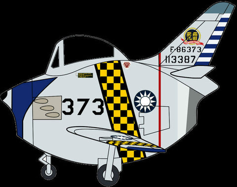 Hasegawa Aircraft Eggplane F-86 Sabre Taiwan Air Force Kit