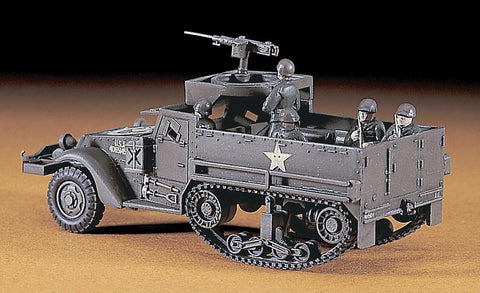 Hasegawa Military 1/72 M3A1 Half Track w/5 Figures Kit