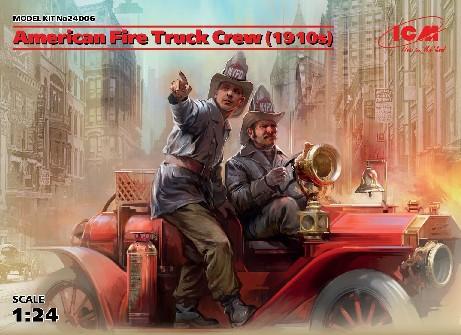 ICM Model Cars 1/24 American Fire Truck Crew 1910s (2) Kit