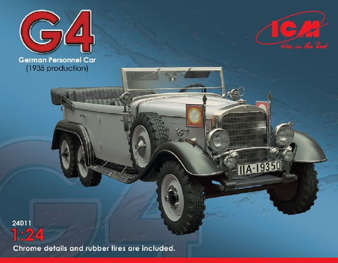 ICM Military 1/24 German G4 1935 Production Personnel Car Kit