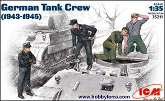 ICM Military 1/35 WWII German Tank Crew (4) Kit