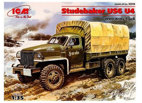 ICM Military 1/35 WWII Studebaker US6 U4 Army Truck Kit
