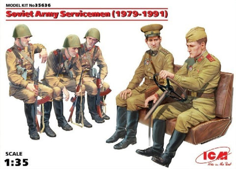 ICM Military 1/35 Soviet Army Servicemen 1979-91 (5) Kit