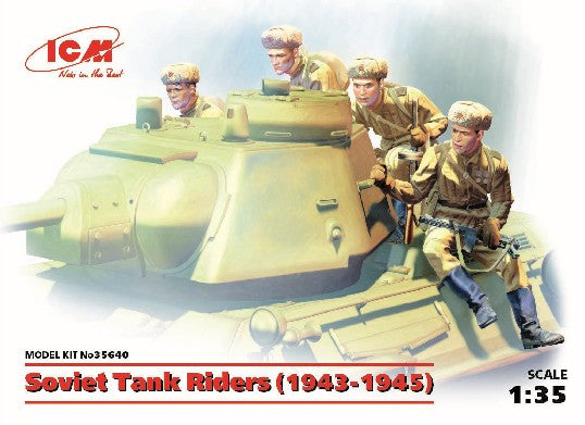 ICM Military 1/35 Soviet Tanks Riders 1943-1945 (4) Kit