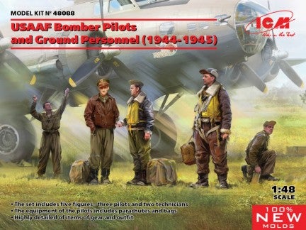 ICM Military 1/32 Photo to Remember: USAAF Pilots 1944-1945 (4) (New Tool) Kit