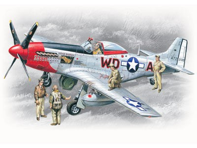 ICM Aircraft 1/48 WWII US P51K Mustang Fighter Kit