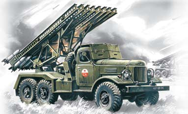 ICM Military 1/72 Soviet BM13/16 Katyusha Multiple Rocket Launcher Vehicle Kit