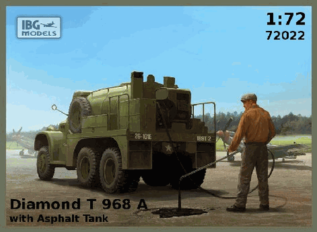 IBG Models Clearance Sale 1/72 DIAMOND T-968A W/asphalt tank Kit