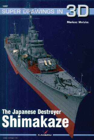 Kagero Books Super Drawings 3D: Japanese Destroyer Shimakaze