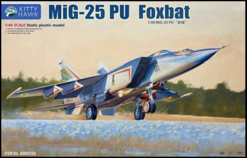 Kitty Hawk 1/48 Mig25PU Foxbat Fighter Kit