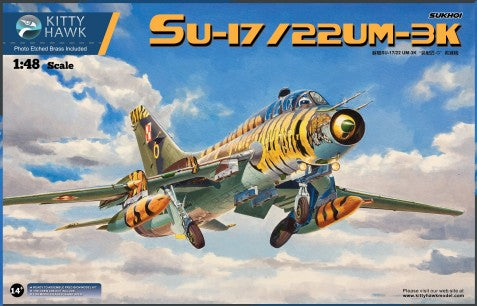 Kitty Hawk Aircraft 1/48 Su17/22 UM3K Fitter G Fighter Kit