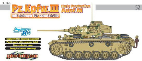 Cyber-Hobby Military 1/35 PzKpfw III Ausf M Early Tank Kit