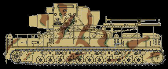 Cyber-Hobby Military 1/35 German Super-Heavy Self-Propelled Mortar 60cm Mörser "Karl" Gerät 040 with Gun Crew Kit