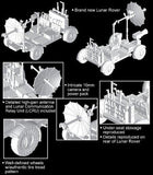 Dragon Space 1/72 NASA: Apollo 17 Last J-Mission CSM, Lunar Module & Lunar Rover (Kit) (Re-Issue) Kit