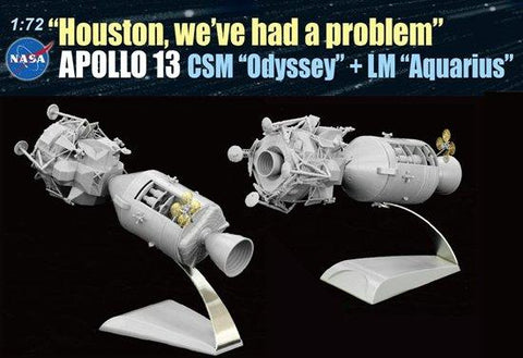 Dragon Space 1/72 Apollo 13 CSM Columbia & Lunar Module 50th Anniversary Kit
