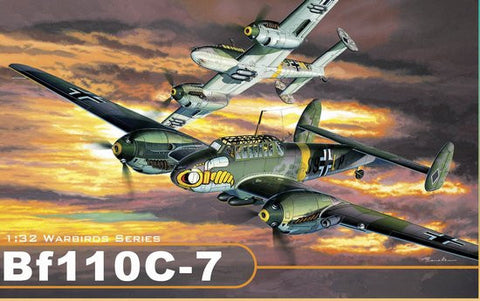 Dragon Models Aircraft 1/32 Bf110C7 Fighter/Bomber Wing Tech (Re-Issue) Kit