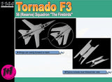 Dragon Models Aircraft 1/144 Tornado F3 56 (Reserve) Squadron The Firebirds (2) Kits