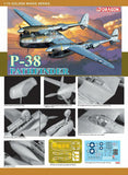 Dragon Models Aircraft 1/72 P38 Pathfinder Aircraft Kit (Re-Issue)