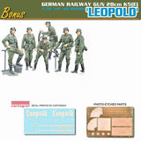 Dragon Military 1/35 28cm K5(E) Leopold German Railway Gun (Re-issue) Kit