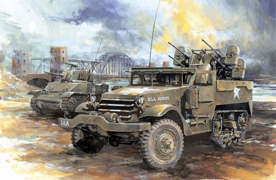 Dragon Military 1/35 M16 Multiple Gun Motor Carriage Vehicle Kit
