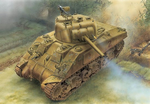 Dragon Military 1/35 M4 Sherman Tank w/75mm Gun Normandy Kit