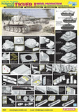 Dragon Military 1/35 Pzkpfw VI Ausf E Tiger I sPzAbt502 Initial Production Tank Leningrad 1942-43 (3 in 1) Kit