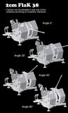 Dragon Military 1/35 2cm FlaK 38 Early/Late Production mit Sd.Ah.51 and Crew (2 in 1) Kit