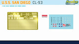 Dragon Model Ships 1/700 USS San Diego CL53 Atlanta Class Cruiser Premium Edition Kit