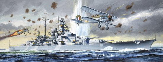 Dragon Model Ships 1/700 Sink the Bismarck: German Bismarck Battleship & RN Swordfish Aircraft 1941 Kit OS