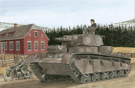 Dragon Military 1/72 German NBFZ (New Construction) Nr.3-5 Tank (Re-Issue) Kit